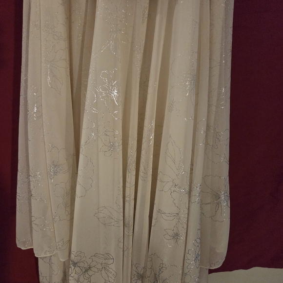 Elegant Cream Evening Gown - Picture 2 of 3